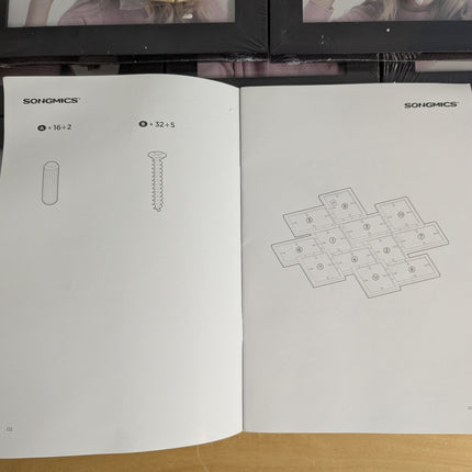 SONGMICS 4x6 Collage Picture Frames, 12-Pack Picture Frames Collage for Wall Dec