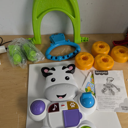 Fisher-Price Learn with Me Zebra Walker, Musical Baby Push Toy