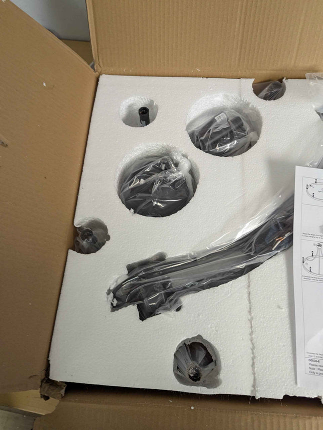 WBinDX Wagon Wheel Chandelier, 6 Lights Farmhouse Chandelier Black Faux Wood Met