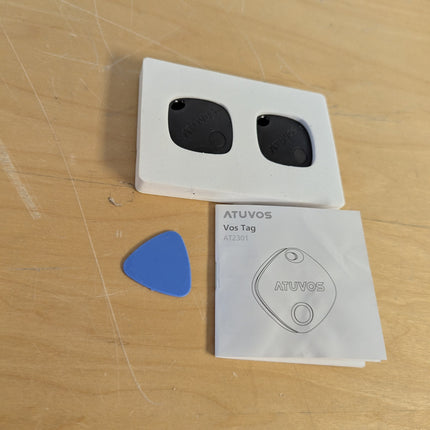 ATUVOS Air Tracker Tag 2 Pack, Luggage Tracker Key Finder Work with Apple Find M