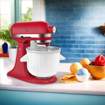GLINK Ice Cream Maker Attachment for KitchenAid Stand Mixer, Compatible with Kit