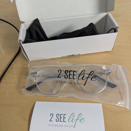 2SeeLife Round Metal Wire Rimmed Reading Glasses for Men & Women – Medium–Wide F