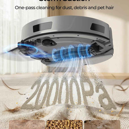 Redroad Robot Vacuum Cleaner 20,000Pa Robot Vacuum and Mop,120 Day Self Emptying