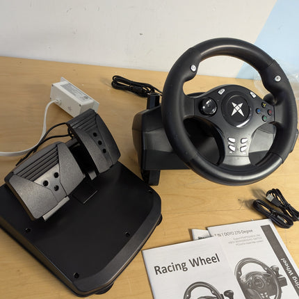 DOYO Racing Wheel - Gaming Steering Wheel for PC, 270 Degree Driving Simulator R