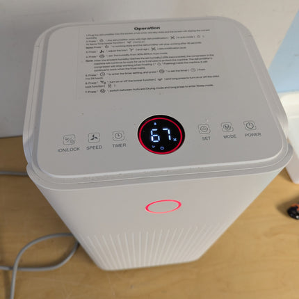 Dehumidifier 25 Pints/Day, Dehumidifier for Basement, Bedroom, with 3 Working Mo