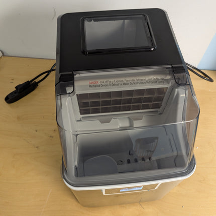 ecozy Countertop Ice Makers, 45lbs Per Day, 24 Cubes Ready in 13 Mins, Stainless