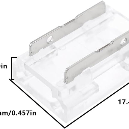 SING F LTD 20Pcs 2-pin COB LED Connectors for 10mm-9 in 1 Strips Tape Light Conn