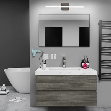 VANLAT Bathroom Vanity Light 24 Inch LED Modern Polished Chrome Wall Lighting Fi