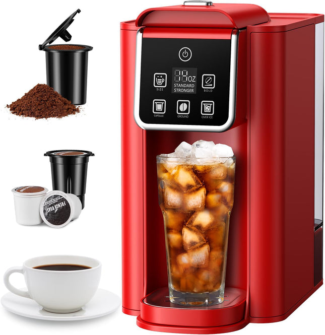SHARDOR Single Serve Coffee Maker, Hot and Iced Coffee Machine for K Cup Pods &