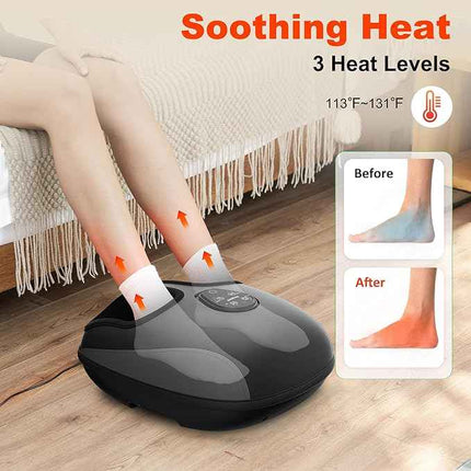 Foot Massager with Heat, Vibration, Compression, Shiatsu Feet Massager Machine f