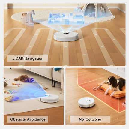 DREAME C20 Plus Robot Vacuum and Mop Combo, 90 Days Self-Emptying Robotic Vacuum
