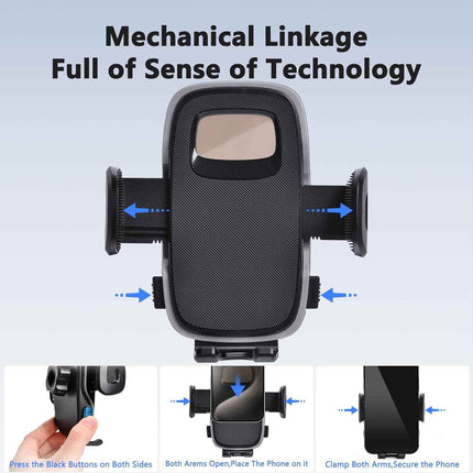 ELOHEI Phone Holder for Ford Edge with Custom Base, Custom Fit Car Phone Mount f