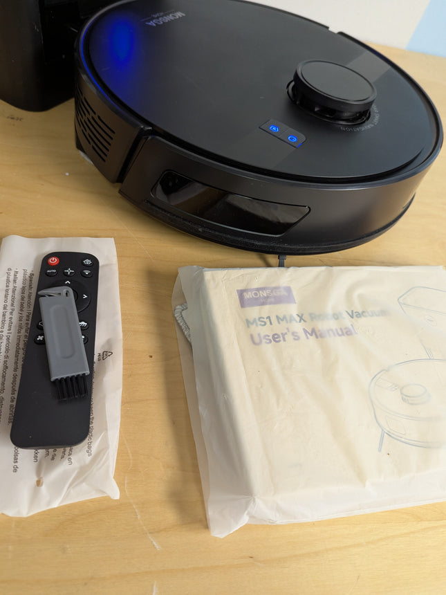 MONSGA Robot Vacuums and Mop 5000Pa, Self-Emptying, 3.5L 60-Day Capacity, Lidar