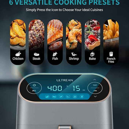 Ultrean Air Fryer, 9 Quart 6-in-1 Electric Hot XL Air Fryer Oven Oilless Cooker,