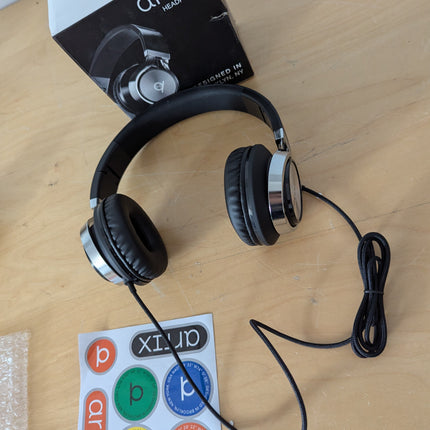 Artix® CL750 Premium Wired On Ear Headphones with Microphone, Comfortable Noise