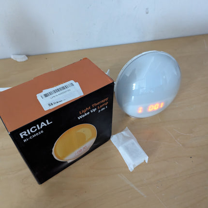 RICIAL Wake up Light, 10000Lux Sunrise Alarm Clock, Sunlight Lamp with 4 Color T