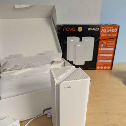 Tenda MX15 Pro AX5400 Dual-Band Mesh WiFi 6 System (3-Pack) Whole Home Coverage