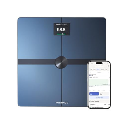 WITHINGS Body Smart - Digital Smart Scale for Body Weight, Weight Scale for Visc
