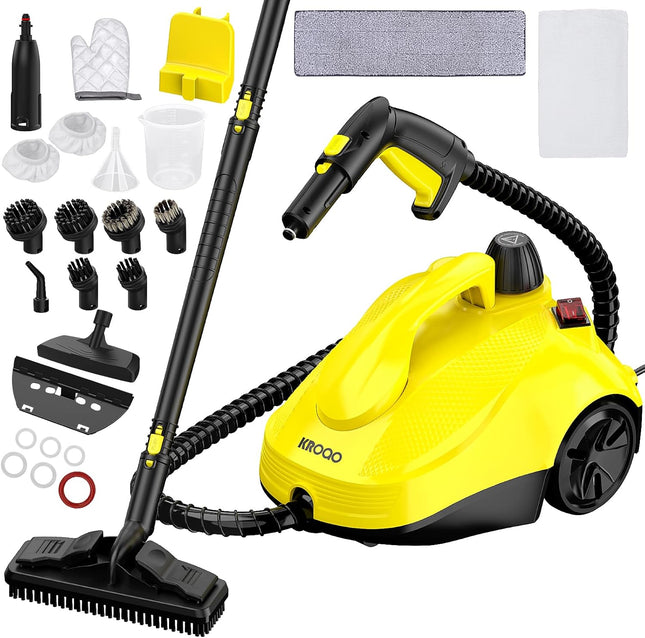 KROQO Multi-Purpose Steam Cleaner Handheld Steam Cleaner for Everything with 23