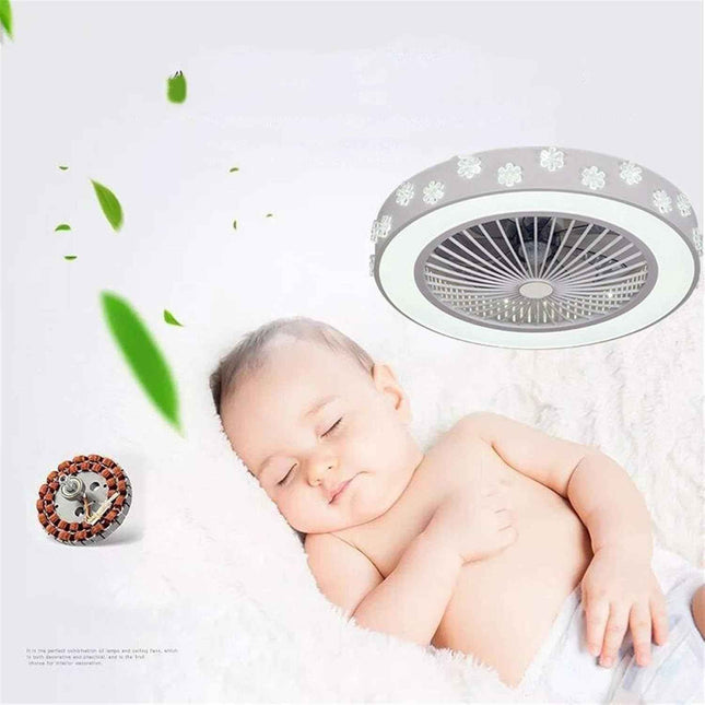 Fan Ceiling Light Ceiling Fan with LED Lighting and Remote Control 40W Ventilato