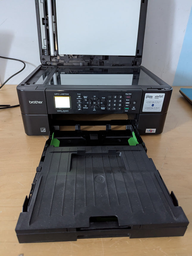 (No ink) Brother MFC-J485DW Color Inkjet All-In-One Inkjet Print, Copy, Scan, Fa