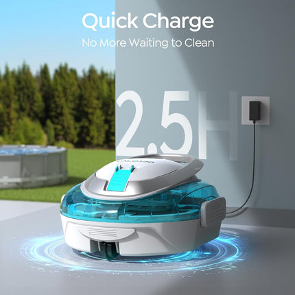 TALOSBO S2 Robotic Pool Cleaner – Dual-Layer Filtration, 90-Min Runtime, Powerfu