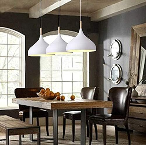 Modern Pendant Chandelier Lamp E27 110V Ceiling Pendant Light Metal Lamp Shade H