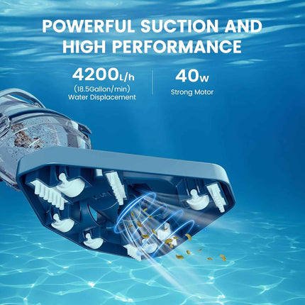 Enhulk Pool Vacuum for Above Ground Pool with Powerful Suction up to 18.5 gallon
