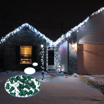 Honoson 5mm Christmas String Lights Replacement,Cold White Bulb,60 Count | LED W