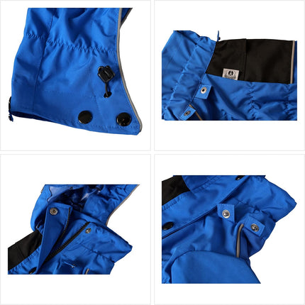 LOVELONGLONG Waterproof Dog Raincoat with Removable Hood – Outdoor Full Body Dog