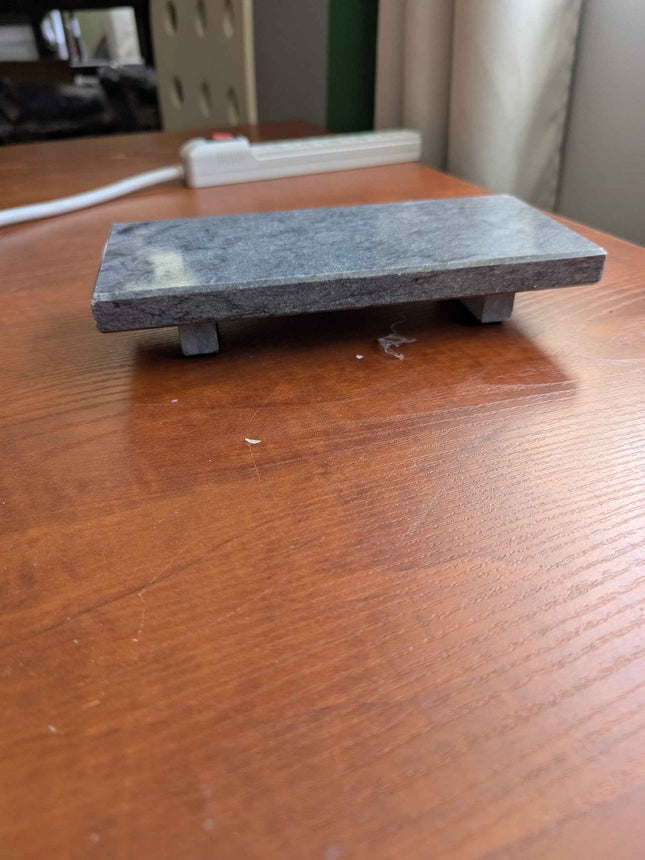 Small grey marble pedestal for kitchen/sink/washroom