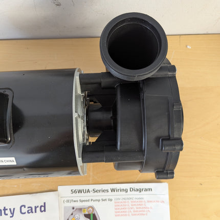 LINGXIAO LX 4HP 2-Speed Hot Tub Spa Pump, 220-240V, 2 Inch Ports