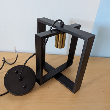 Black Farmhouse Pendant Light,1-Light Small Chandelier,Wood Dining Room Light Fi