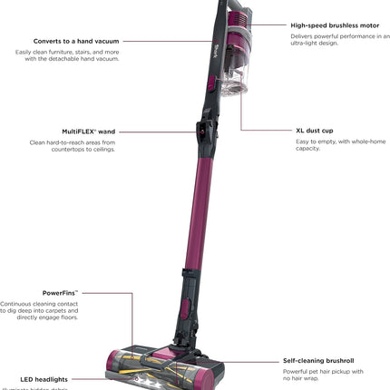 Shark IZ163H Pet Plus Cordless Stick Vacuum with Self-Cleaning Brushroll, PowerF