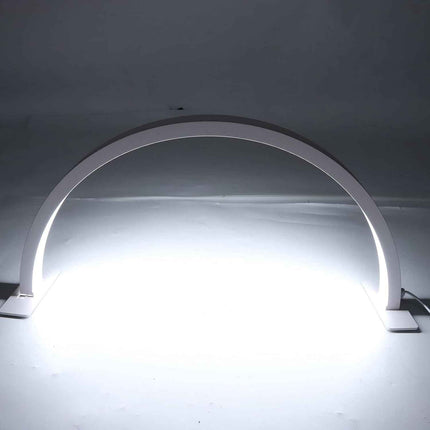 Half Moon Desk Lamp, 25W 3000K to 6500K Half Moon Nail Desk Lamp Adjust Brightne