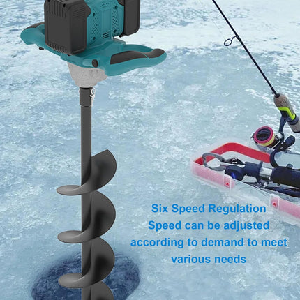 (Tool Only) fosa Cordless Electric Ice Auger / Post Hole Digger, 6 Speeds