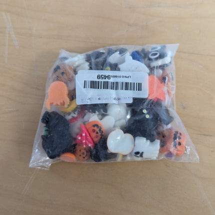 100PCS Halloween Slime Charms, Kalolary Halloween Resin Flatback Charms Kawaii H