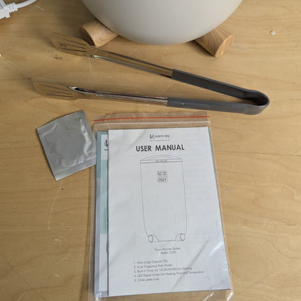 Keenray Towel Warmer Bucket, Large Towel Warmer for Bathroom with Timer, LED Dis