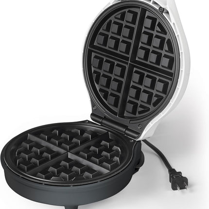 Starfrit Electric Waffle Maker - 7" Non-Stick Ceramic Cooking Surface - Scratch