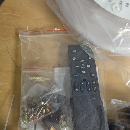 52 Inch Ceiling Fans with Lights and Remote,Black Outdoor Ceiling Fans with Dimm