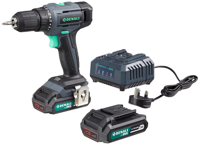 Denali by SKIL 18 V (20 V Max) Drill Driver Kit, Includes 2 x 2 Ah Lithium Batte