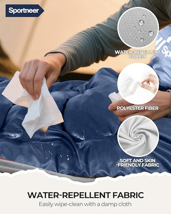 Sleeping Bag, Sportneer Sleeping Bags for Adults Kids 3 Seasons Warm Cold Weathe