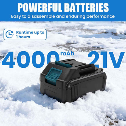 Cordless Snow Shovel, Electric Snow Blower, 26FT Throw Distance, Battery Snow Th