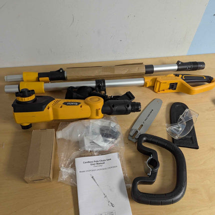 (No battery) 10 inch pole saw 1000w 5.7ft - 8.5 ft for dewalt 20v batrery