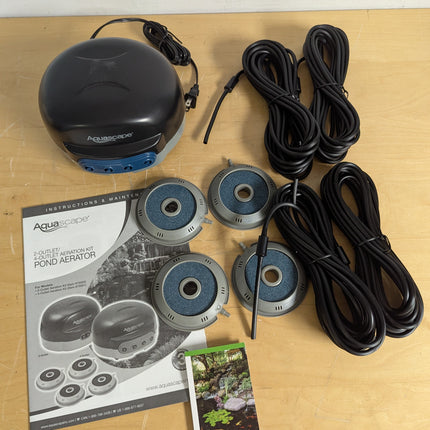 Aquascape Pond Air 4 Quadruple Outlet Aeration Kit, Weather-Resistant Pond Aerator for Water Circulation & Oxygenation