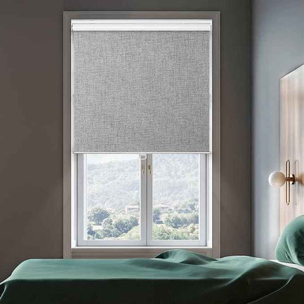 GENIMO 100% Blackout Roller Window Shades, Window Blinds Cordless with Thermal I