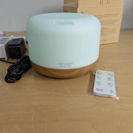 ASAKUKI 500ml Essential Oil Diffuser, 5 in 1 Premium Ultrasonic Aromatherapy Fra