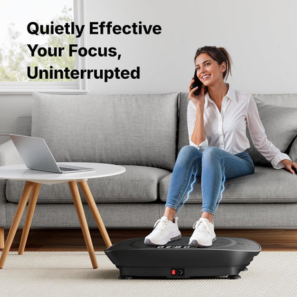 MERACH Vibration Plate Exercise Machine, Slim Vibration Plate with Real-Time Cal