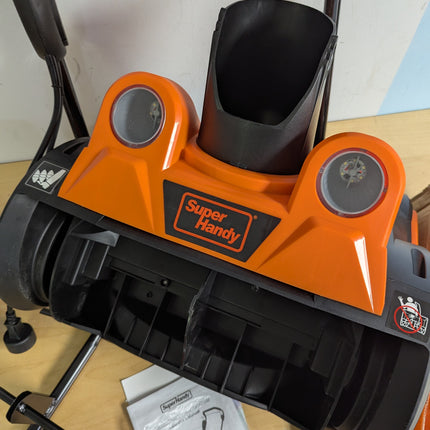 SuperHandy Electric Snow Thrower Walk-Behind Blower Corded AC 120V 18 inch Clear