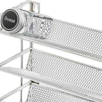 GONGSHI 3 Tier Spice Rack Organizer with 21 Empty Spice Jars, 386 Spice Labels,
